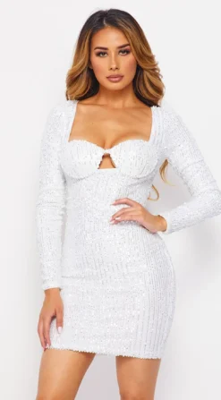 Romana White Sequin Bustier Dress -Deals Dress Store 15198545 d5b3899c 4cbc 434d 96b6 7cd06d0e4302copy