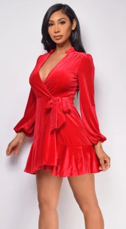 Dream Red Ruffled Wrap Velvet Mini Dress -Deals Dress Store DSC 0049 1 copy 0b892453 8e6c 4087 9f9c 5bfb895b0ed0 scaled