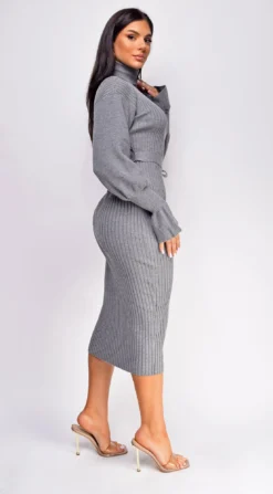 Sabriana Grey High Neck Midi Dress -Deals Dress Store DSC 0136 1 copy 0195a733 f5cb 4cd8 986d b4e10bab8135