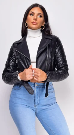 Allura Black Cropped Motto Jacket -Deals Dress Store DSC 0152copy