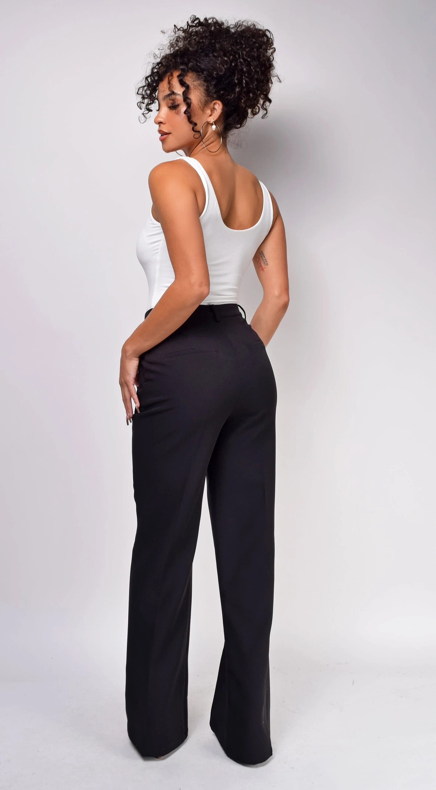 Delta Black Wide Leg Pants 2 Delta Black Wide Leg Pants - Image 2