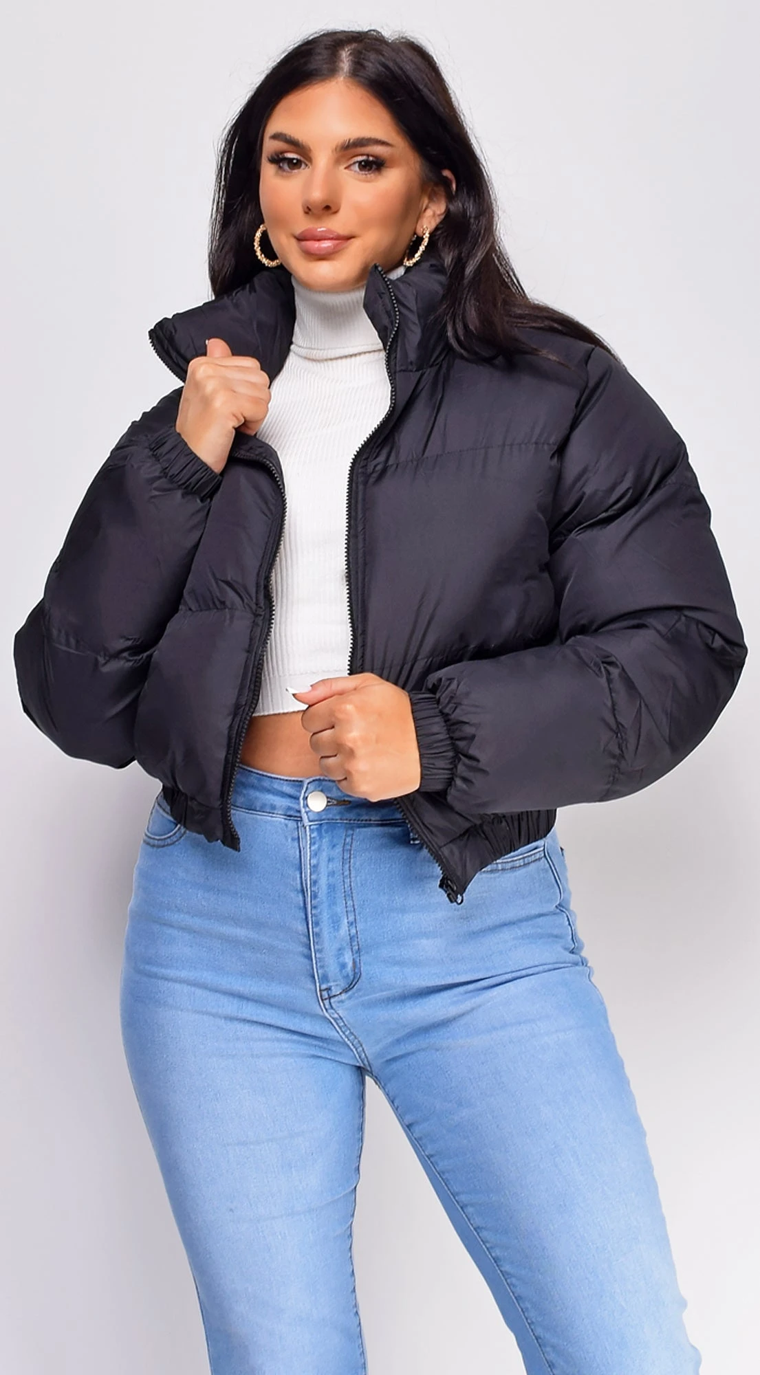 Genesis Black Puffer Jacket 2 Genesis Black Puffer Jacket - Image 2