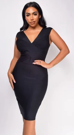 Anniston Black Bandage Midi Dress 15 Anniston Black Bandage Midi Dress -Deals Dress Store DSC 0343copy scaled