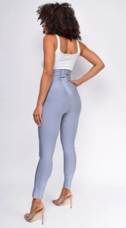 Hara Blue Grey High Waist Belted Bandage Pants -Deals Dress Store DSC 0350 dark scaled
