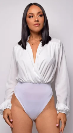 Sanibel White Chiffon Surplice Bodysuit -Deals Dress Store DSC 0356 1 copy f5d67c2e cd92 48cd b6cf fe9ed1e9a52f
