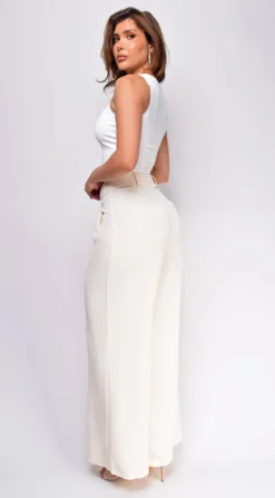 Ronja Ivory White Front Pleated Wide Pants 5 Ronja Ivory White Front Pleated Wide Pants -Deals Dress Store DSC 0399 2 copy