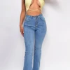 Denver Blue High Waist Bell Bottom Jeans