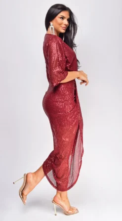 Uma Burgundy Red Sequin Midi Dress -Deals Dress Store DSC 0439 2 copy ba5a10bb 2e33 43ef bbb0 bedf41dc6789