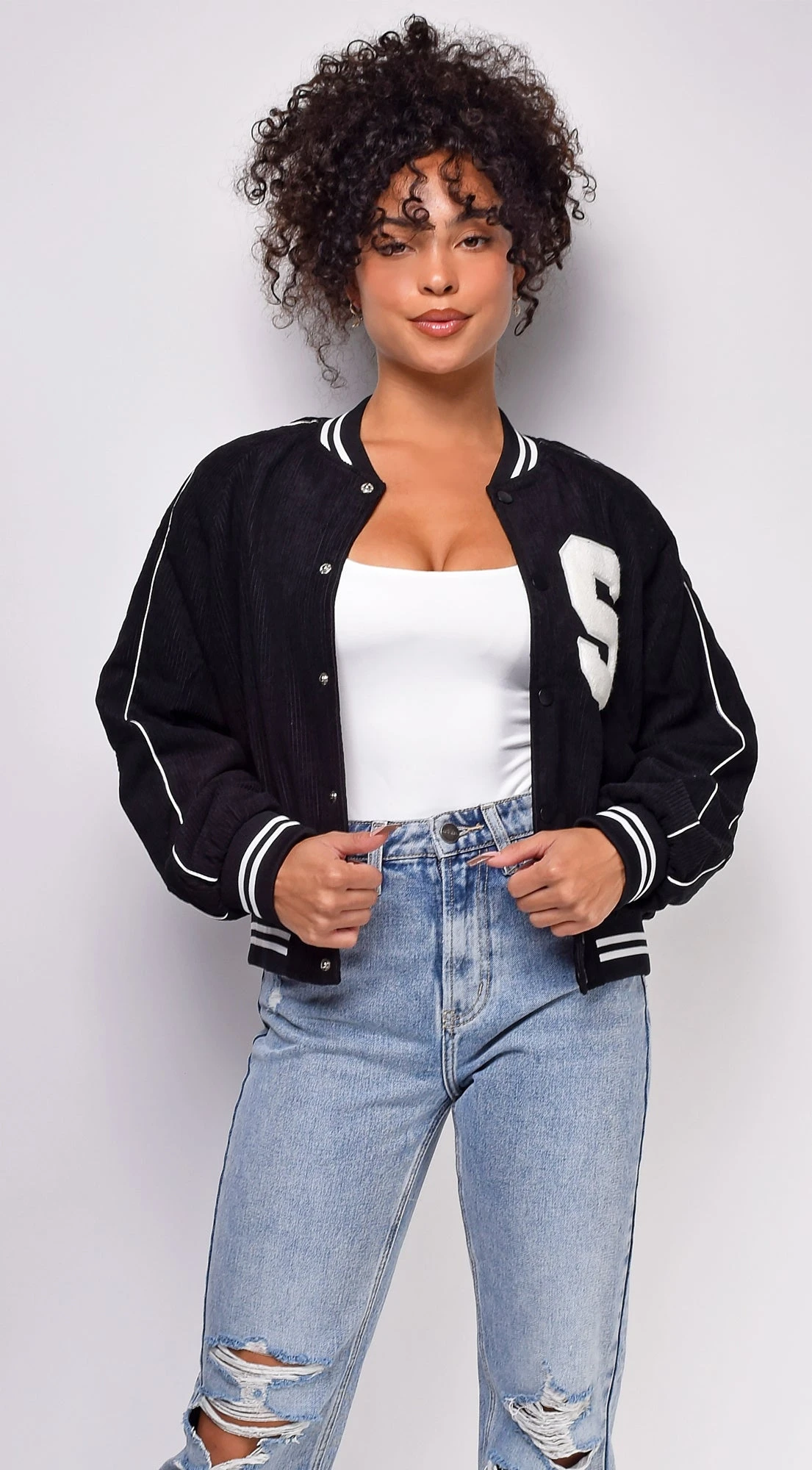 Kaelie Black Varsity Jacket 7 Kaelie Black Varsity Jacket - Image 7