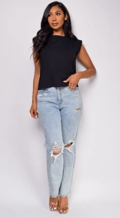 Evalina Light Wash Distressed Straight Leg Denim Jeans -Deals Dress Store DSC 0494 4 copy 5436511b b564 430f 9741 5ca09e870f5e scaled