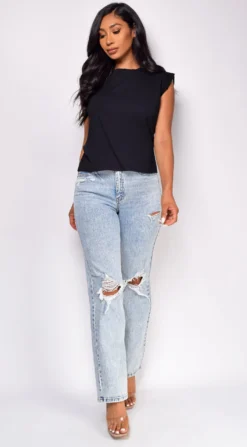Evalina Light Wash Distressed Straight Leg Denim Jeans -Deals Dress Store DSC 0495 4 copy 13db48b1 7eb2 4874 a05d 39b96cace4aa scaled