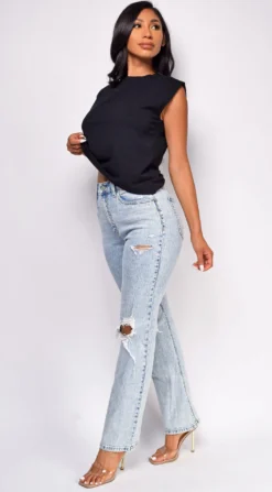 Evalina Light Wash Distressed Straight Leg Denim Jeans -Deals Dress Store DSC 0505 1 copy 14ed15d1 ecdd 4011 93ba 7c4cf5d2f91c scaled