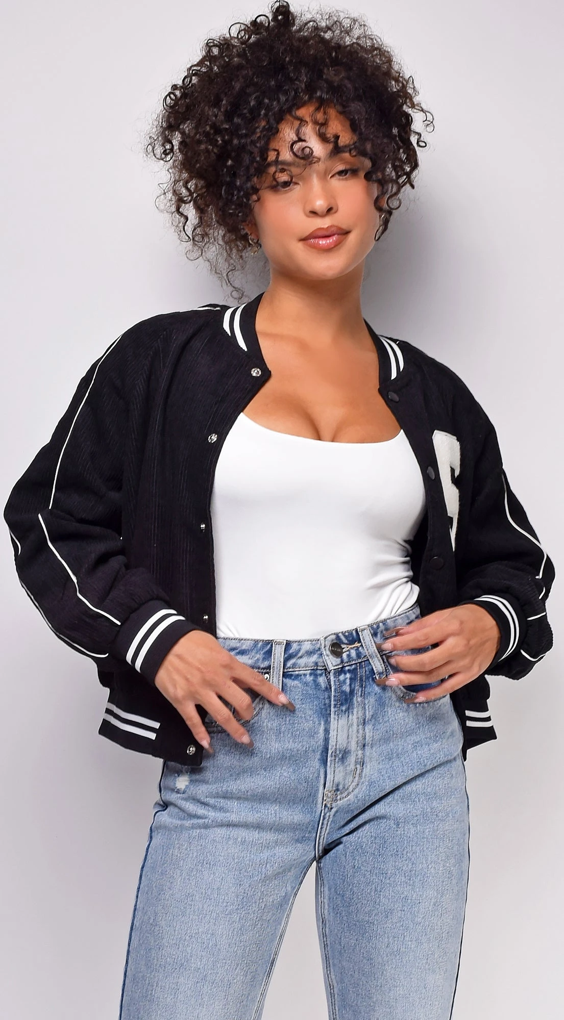 Kaelie Black Varsity Jacket 6 Kaelie Black Varsity Jacket - Image 6