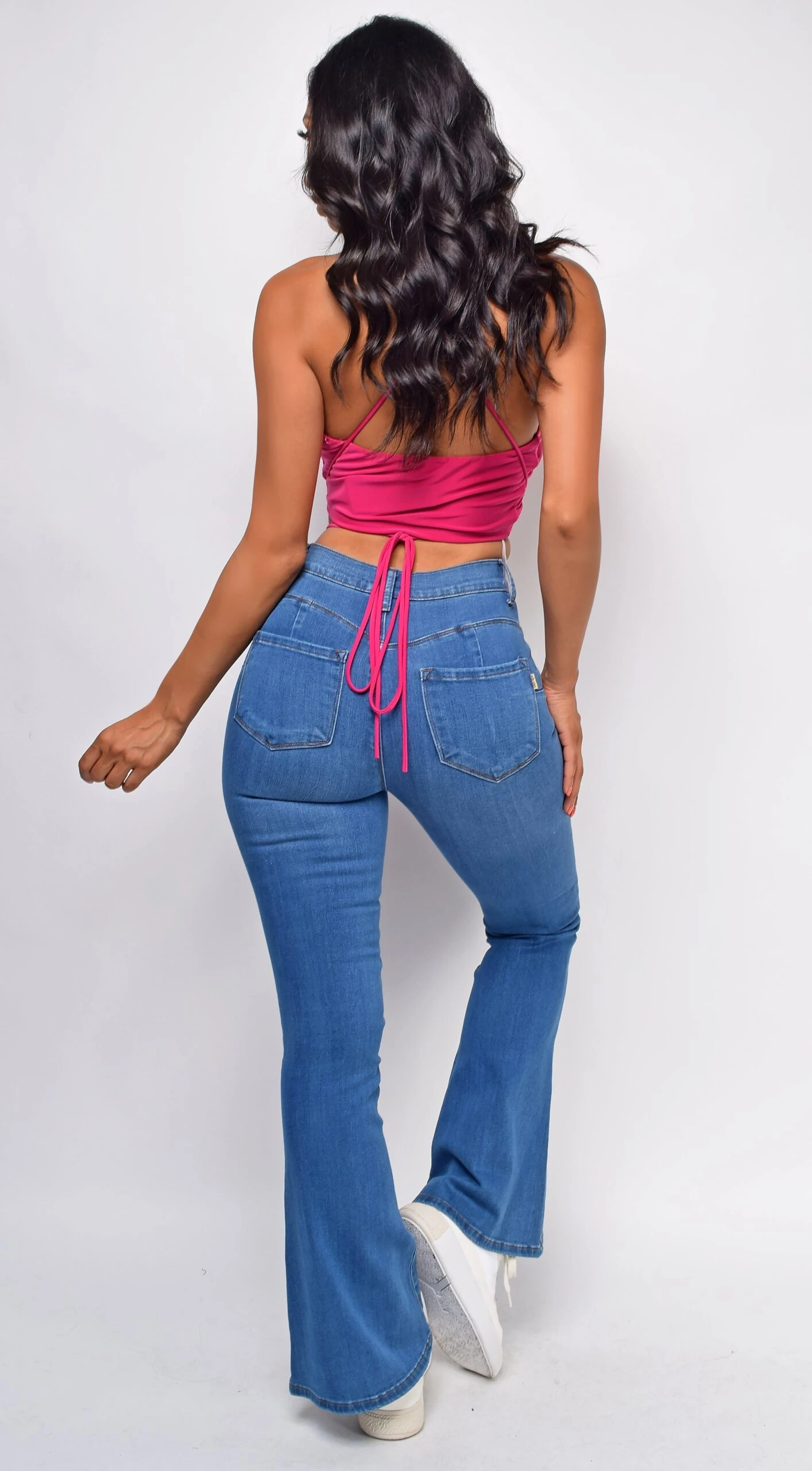 Galia Fuchsia Pink Halter Top 2 Galia Fuchsia Pink Halter Top - Image 2