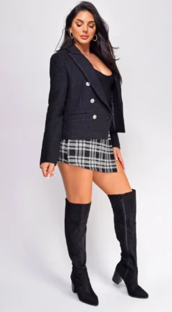 Alima Black Tweed Blazer Jacket -Deals Dress Store DSC 0527 2 copy
