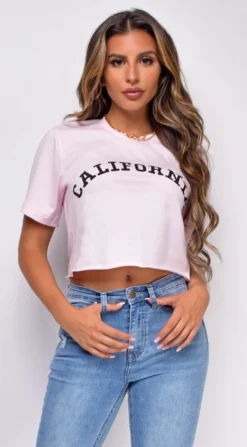 California Pink Graphic Tee