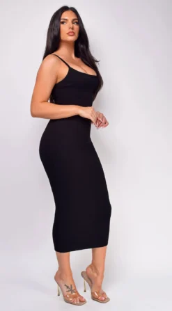 Denali Black Snatched Ribbed Midi Dress -Deals Dress Store DSC 0562copy 626a794d ae09 40aa 8bc7 73615915e8d4