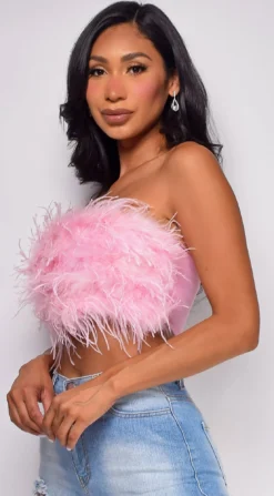 Stacie Pink Feather Tube Top -Deals Dress Store DSC 0654copy e7bac3a0 1b55 4ee4 8e1e 50377748ef0f