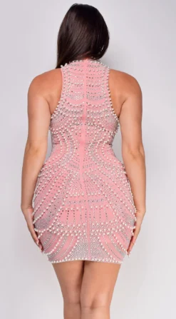 Vance Pink Rhinestone Pearl Mini Dress -Deals Dress Store DSC 0655copy 2e4cd907 d5f8 4fbc 8022 989933ea0078