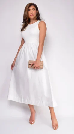 Reign White Mixed Media Midi Dress -Deals Dress Store DSC 0735copy f90cf0ab 6487 4d06 97e9 e362809f9276