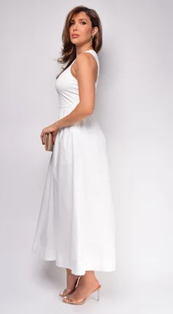 Reign White Mixed Media Midi Dress -Deals Dress Store DSC 0790copy ce54ff54 9994 48ef 8e71 b0a1b1f3789e