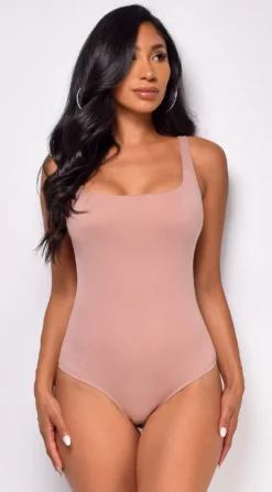 Emilijah Beige Frappe Bodysuit
