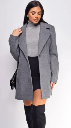 Sabrina Grey Long Coat