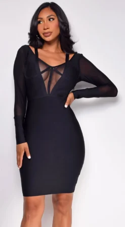 Nicoleta Black Long Sleeve Bandage Midi Dress -Deals Dress Store DSC 0869copy bbfae345 994a 48c5 aba9 3cdaa85a2ea1