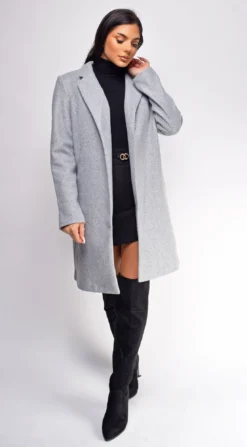 Amaris Gray Long Line Coat -Deals Dress Store DSC 0894 1 copy