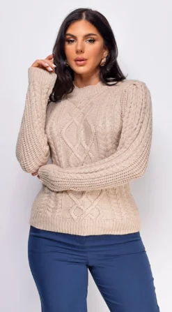 Sicilia Beige Taupe Mixed Cable Knit Sweater -Deals Dress Store DSC 0913copy 6f6fa494 6bee 4ae3 9fb4 ff082df9e038