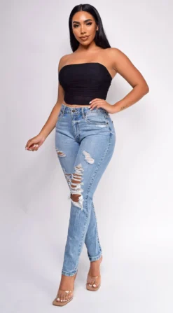 Heidi Blue High Rise Straight Leg Ripped Jeans -Deals Dress Store DSC 0918copy scaled