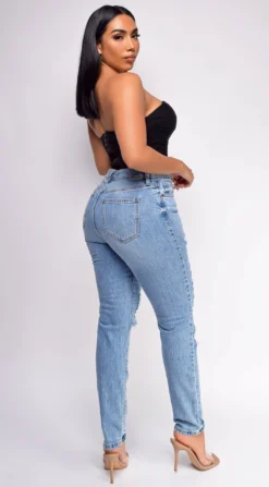 Heidi Blue High Rise Straight Leg Ripped Jeans -Deals Dress Store DSC 0927 5 copy scaled