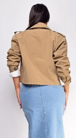Devin Beige Cropped Trench Jacket -Deals Dress Store DSC 0951 2 copy