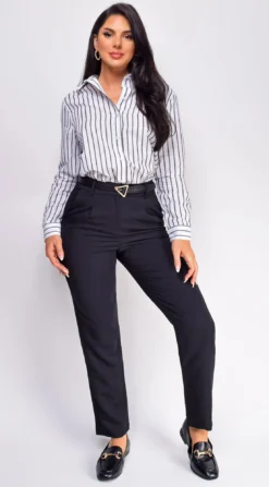 Menora Black Slim Fit Pants -Deals Dress Store DSC 0953 2 Recovered